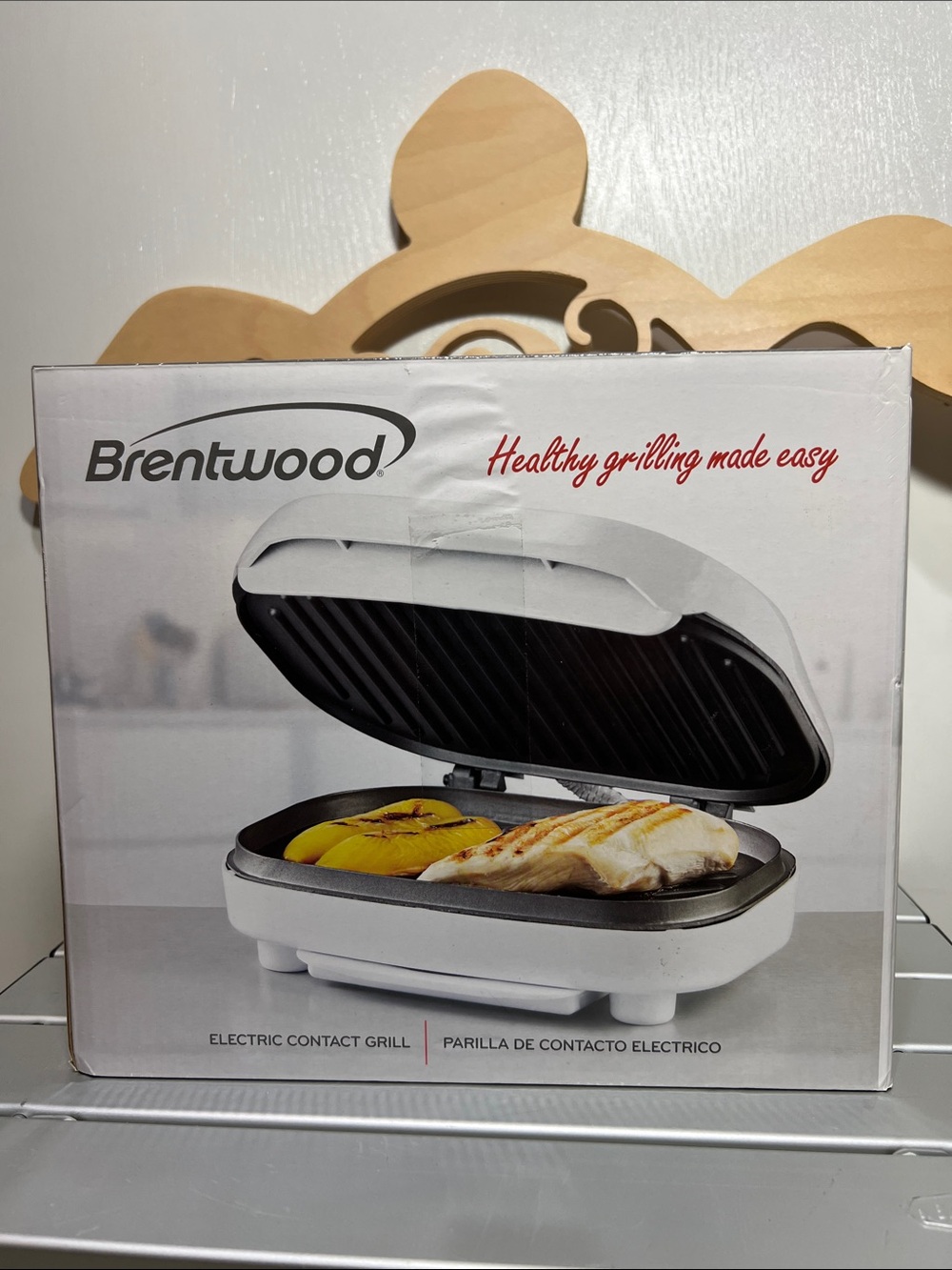 Brentwood White Electric Contact Grill - Healthy Grilling Made Easy
